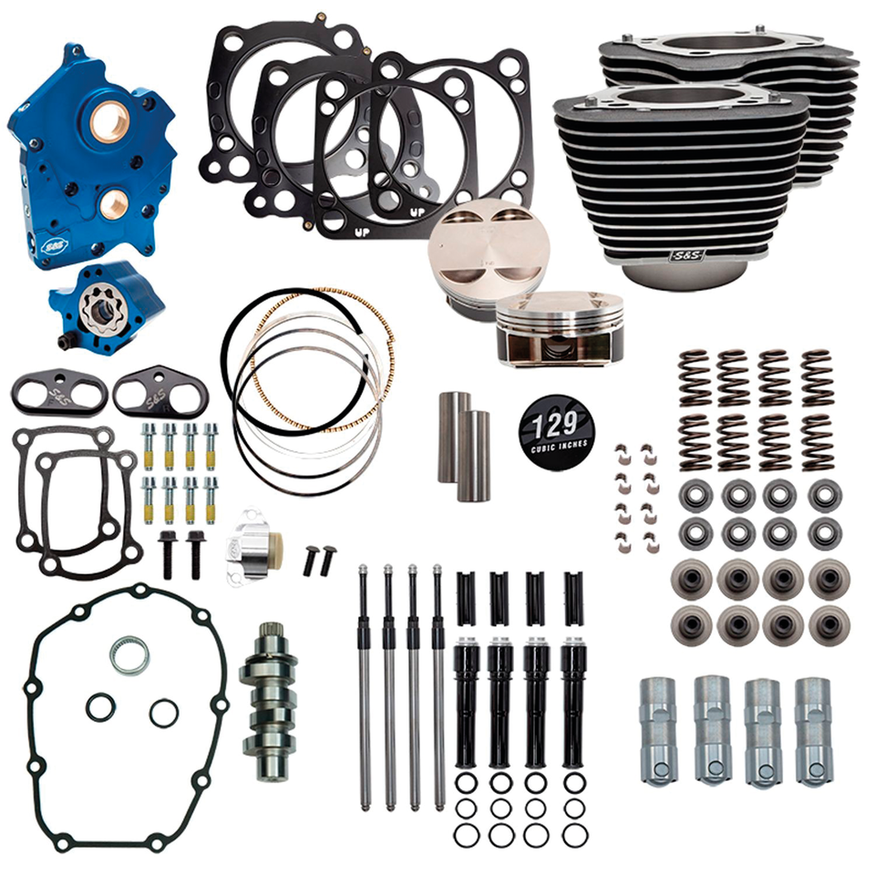 S&S 124CI, 128CI, 129CI & 132CI POWER PACKAGES FOR MILWAUKEE EIGHT - view 1 Main image