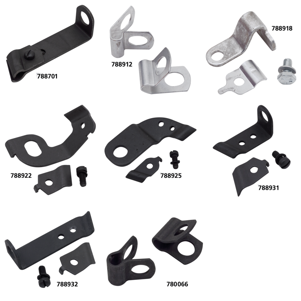 THROTTLE CONTROL CABLE CLIPS & BRACKETS FOR VINTAGE MODELS - view 1