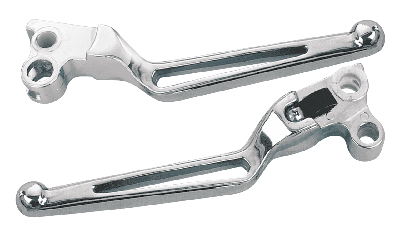 CHROME PLATED "STEALTH STYLE" CLUTCH & BRAKE LEVERS - view 2