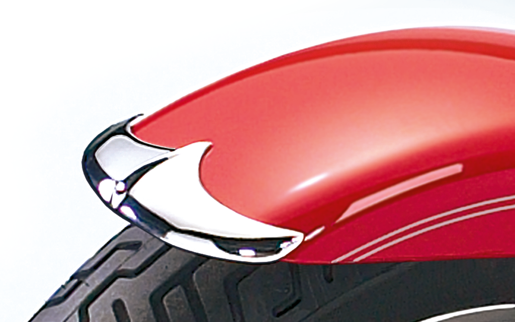 NATIONAL CYCLE CHROME CAST FENDER TIPS - view 2