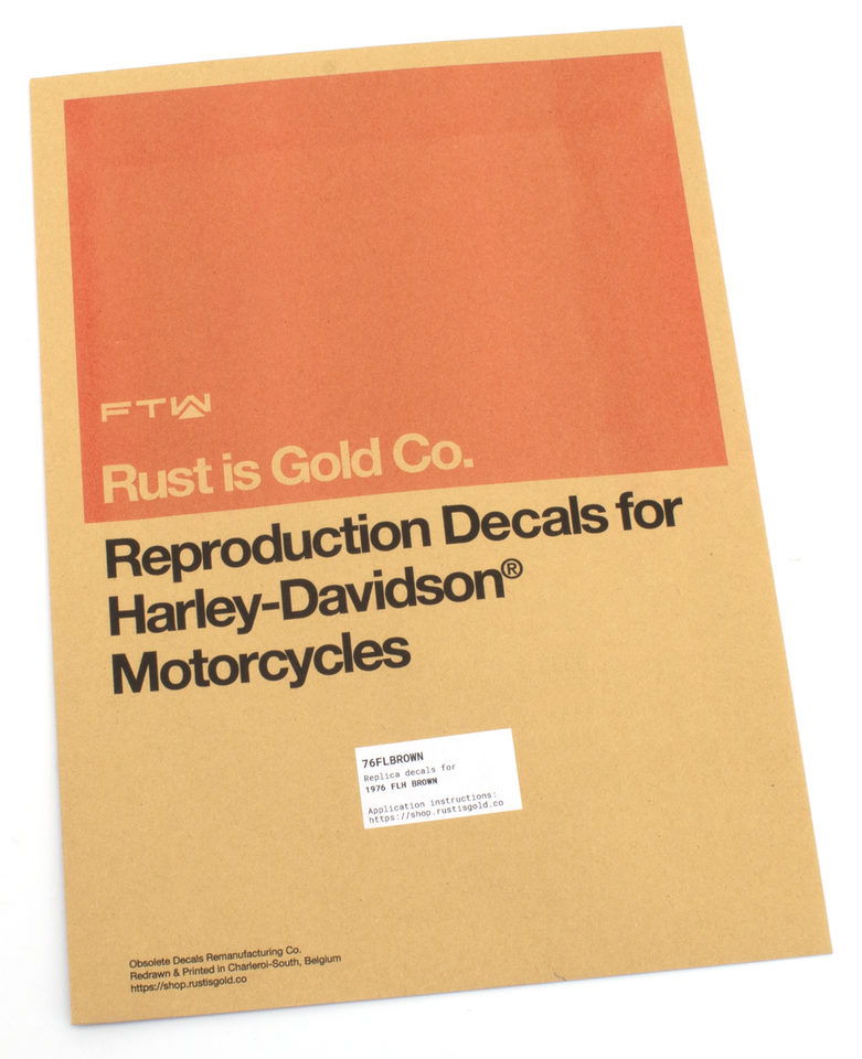 REPLICA OBSOLETE DECALS BY RUST IS GOLD CO. - view 2