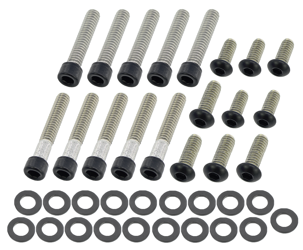 BLACK STAINLESS STEEL PRIMARY COVER SCREWS - view 1
