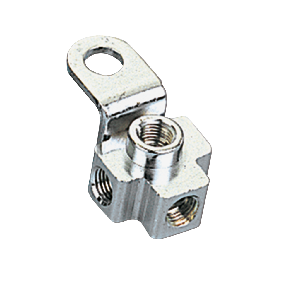 CHROME REPLACEMENT BRAKE LINE TEES - view 2