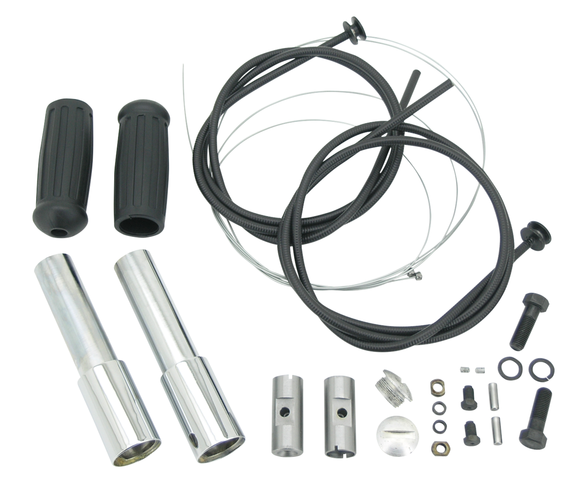 HANDLEBARS AND CONTROLS FOR 1937-1948 SPRINGER FORKS - view 2
