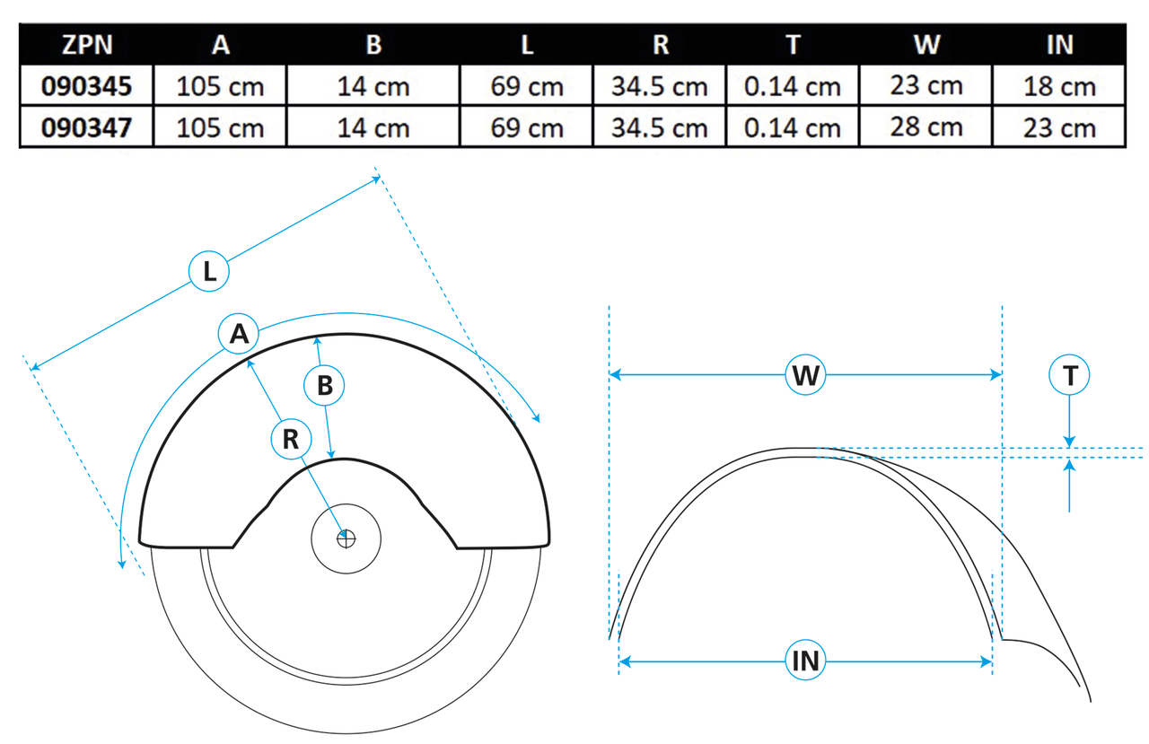 HERITAGE STYLE REAR FENDERS FOR CUSTOM APPLICATIONS - view 1 Main image