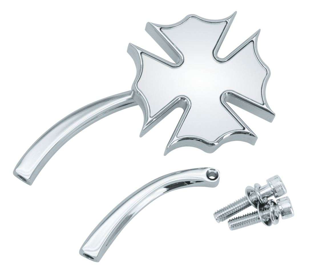 CHROME ROYAL MIRROR WITH CURVED STEM Secondary image