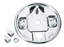 CHROME REAR BRAKE BACKING PLATES - view 1