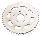 CHROME PLATED REAR SPROCKET WITH OVAL CUTOUTS - view 1