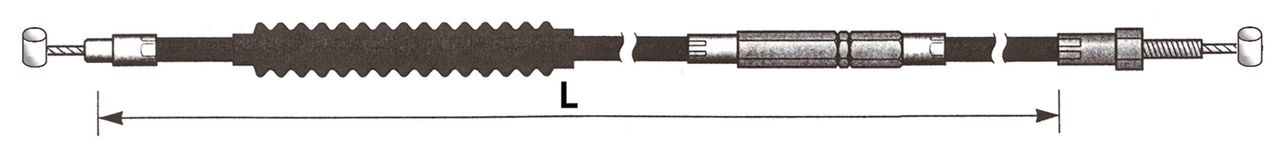 C15 - CLUTCH CABLE INDIAN 2013 TO PRESENT 111CI & 116CI MODELS - view 1 Main image