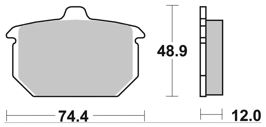 SBS REAR DISC BRAKE PADS - view 1