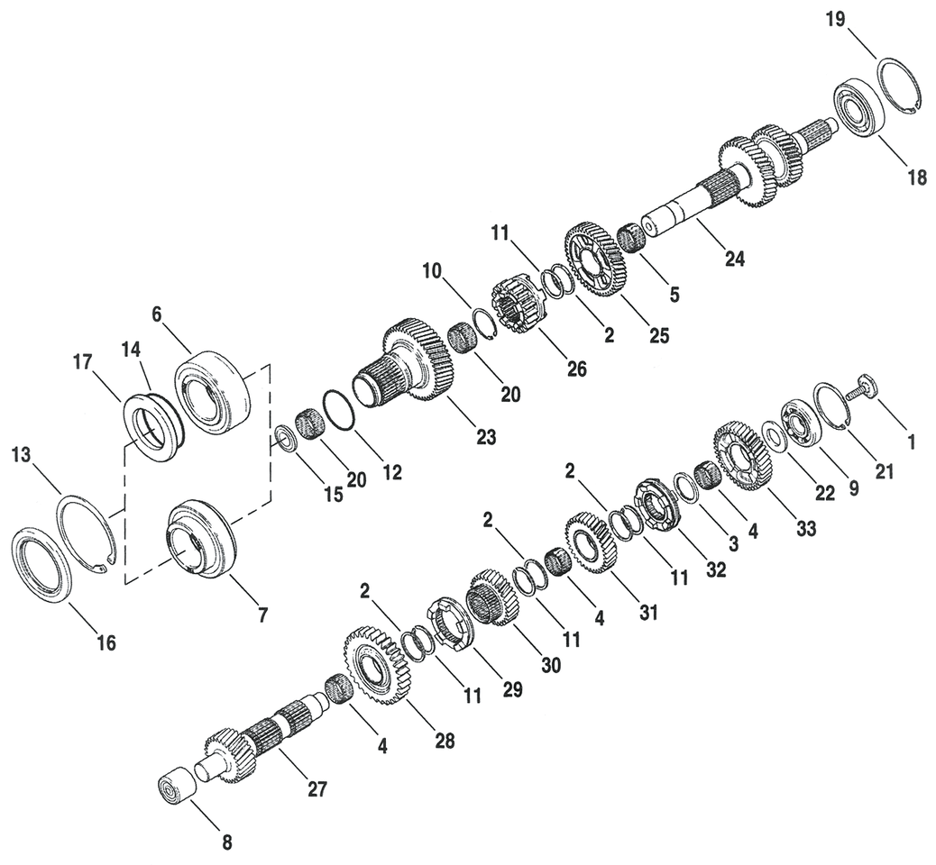 TRANSMISSION PARTS FOR 2006-2022 XL & XR SPORTSTER AND AIR COOLED BUELL - view 1 Main image