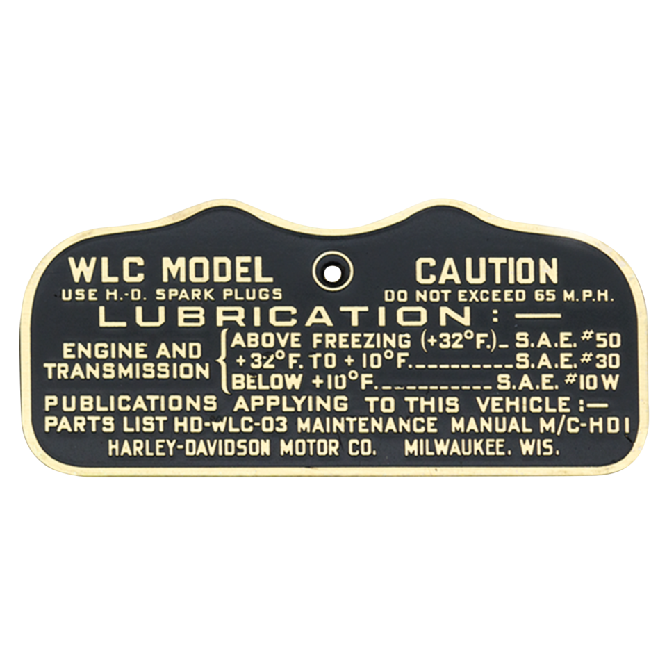 VINTAGE CAUTION & DATA PLATES - view 1 Main image
