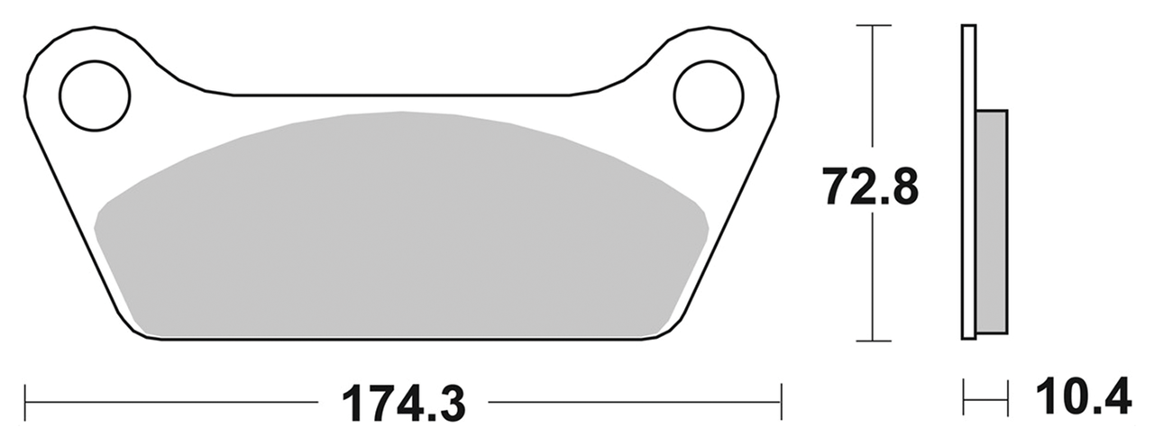 SBS REAR DISC BRAKE PADS - view 1 Main image
