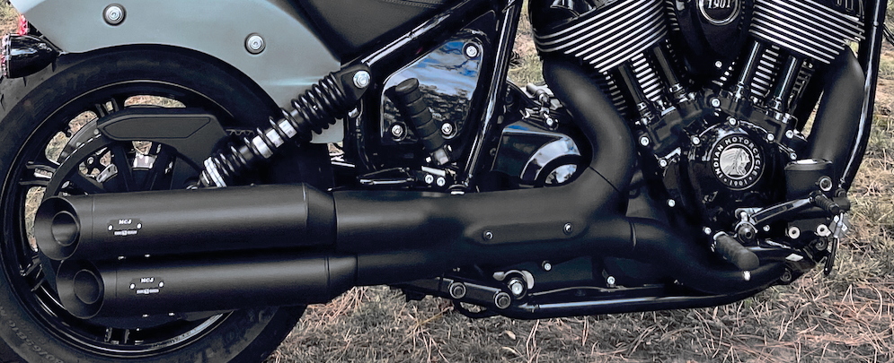 MCJ ADJUSTABLE SLIP-ON MUFFLERS FOR INDIAN CHIEF - view 1