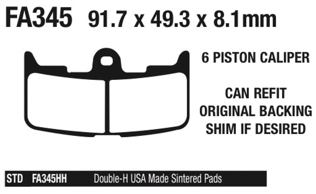 EBC FRONT DISC BRAKE PADS - view 1