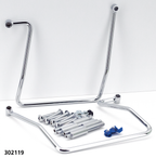 CHROME SADDLEBAG SUPPORTS - view 2