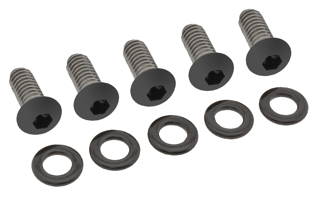BLACK STAINLESS STEEL DERBY COVER SCREWS - view 1 Main image