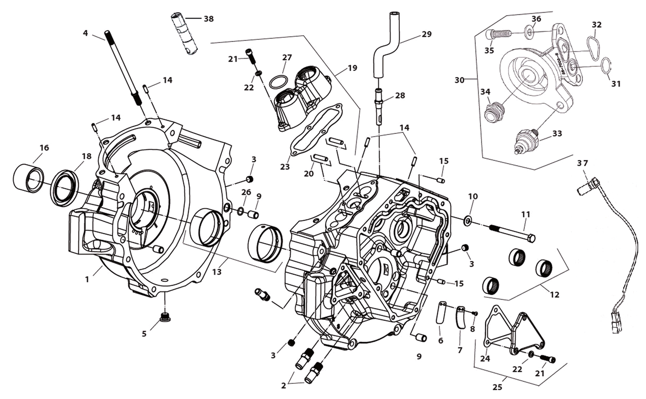 X-WEDGE CRANKCASE - view 1 Main image