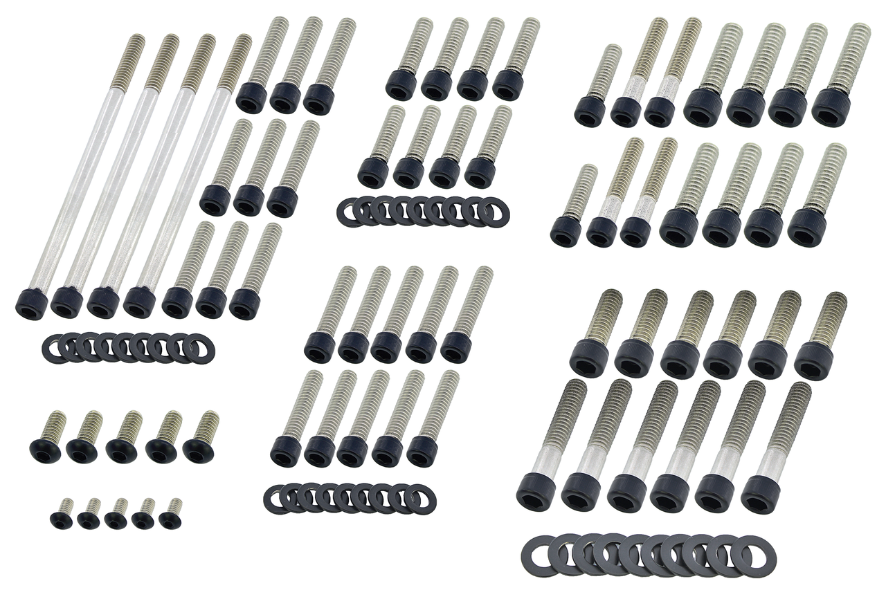 BLACK STAINLESS STEEL DRIVETRAIN SCREW KITS - view 1 Main image