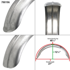 LOWBROW CUSTOMS UNIVERSAL STEEL REAR FENDERS - view 2