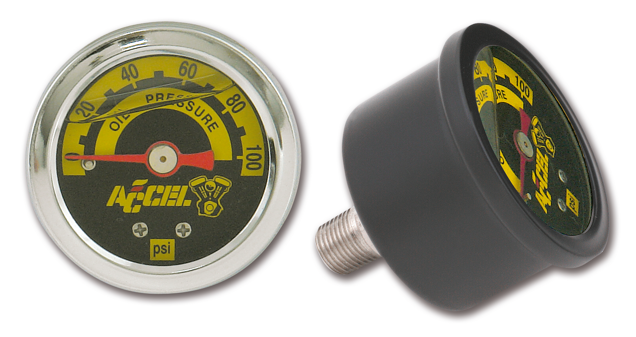 ACCEL LIQUID-FILLED OIL PRESSURE GAUGE - view 2