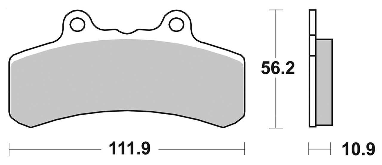 SBS FRONT DISC BRAKE PADS - view 1 Main image