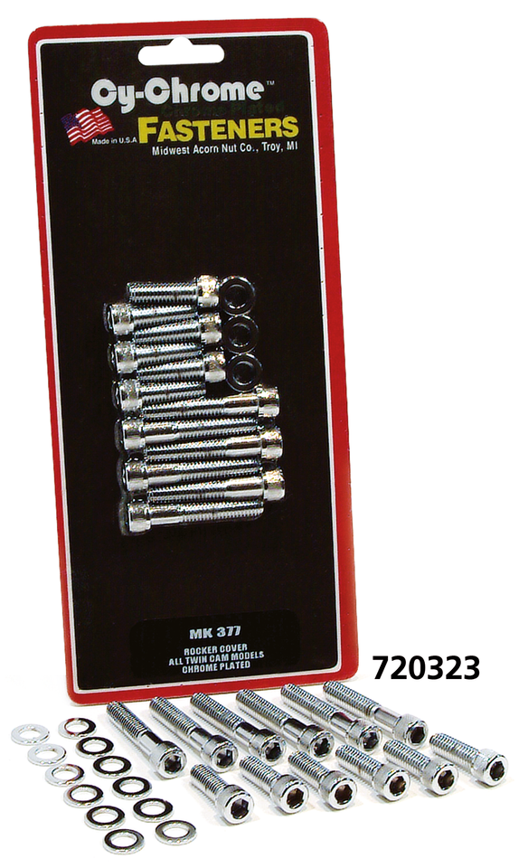 CHROME ROCKER COVER SCREW KITS - view 1 Main image