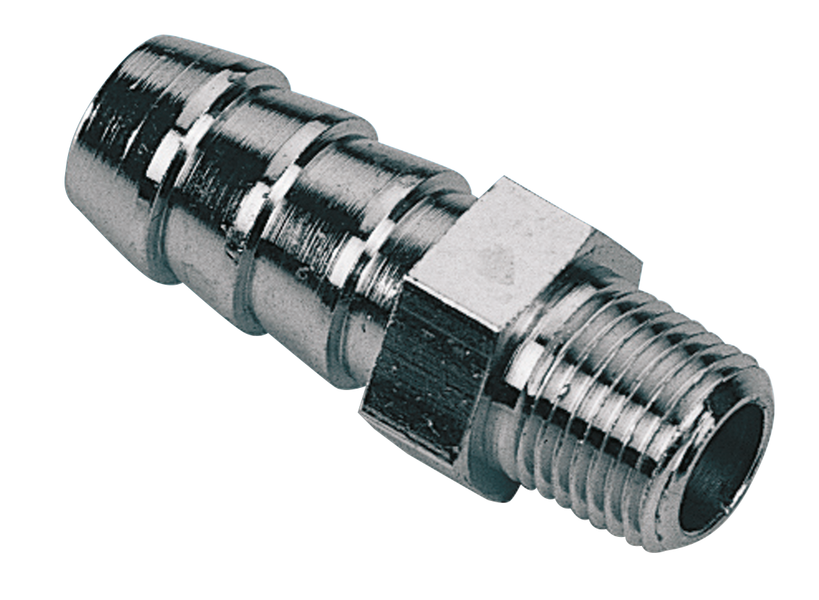 CHROME OIL LINE FITTING - view 2