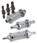 CHROME SEE-THROUGH FUEL FILTER - view 1