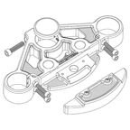 ARLEN NESS METHOD UPPER FORK CLAMPS AND TRIPLE TREES FOR ROAD GLIDE - view 2