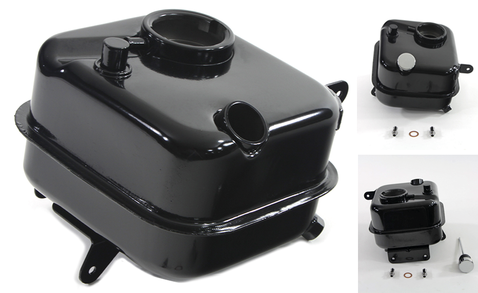 CHROME OIL TANK FOR 4 SPEED BIG TWIN - view 1