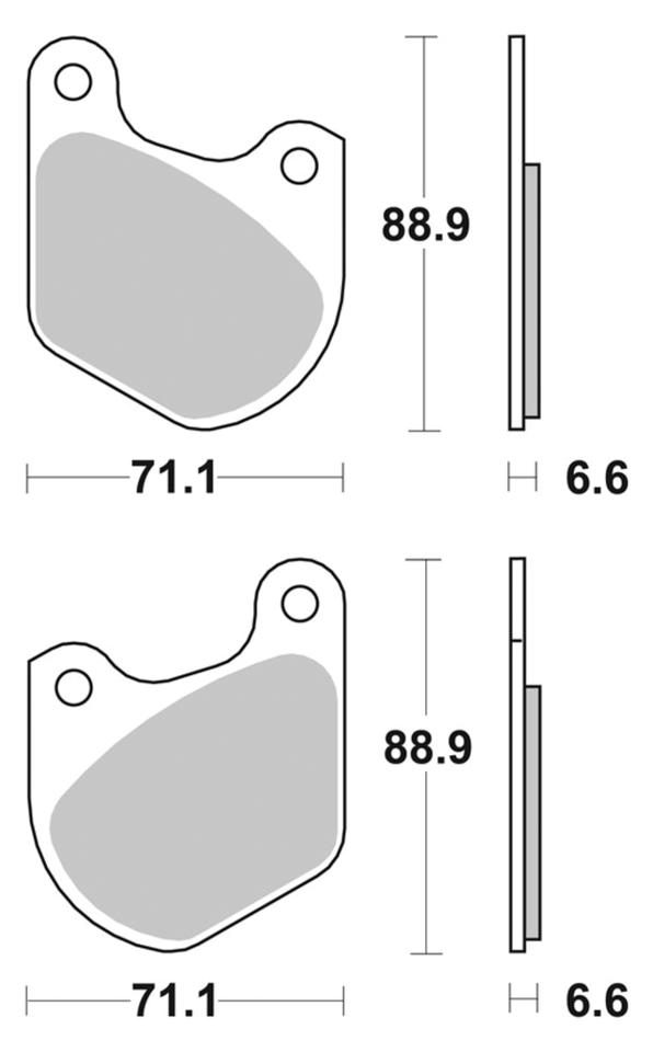 SBS FRONT DISC BRAKE PADS - view 1