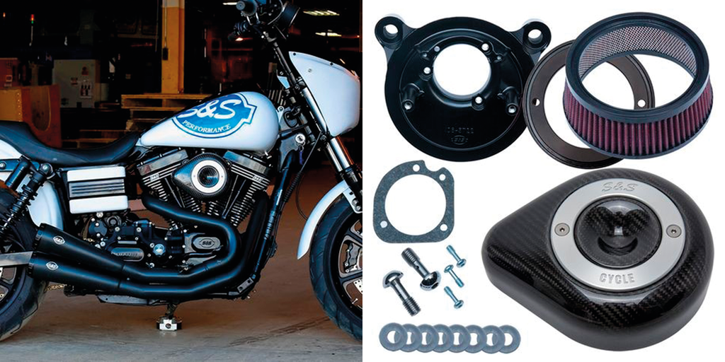 S&S STEALTH CARBON TEARDROP AIR CLEANER - view 2
