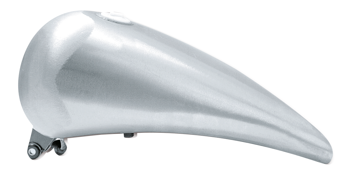 ONE PIECE STRETCHED SMOOTH TOP STEEL GAS TANK FOR SOFTAIL MODELS - view 3