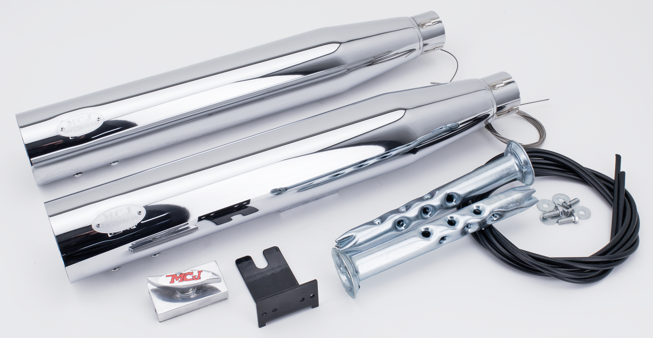 MCJ ADJUSTABLE EXHAUSTS FOR TWIN CAM SOFTAIL - view 1