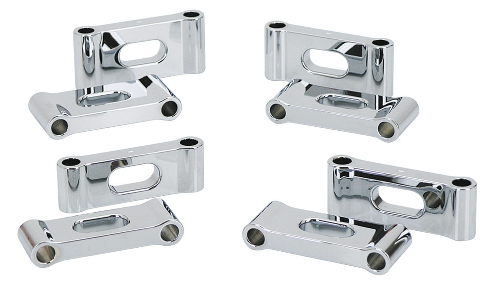 CHROME "TRAPDOOR" FRONT FENDER SPACERS - view 2