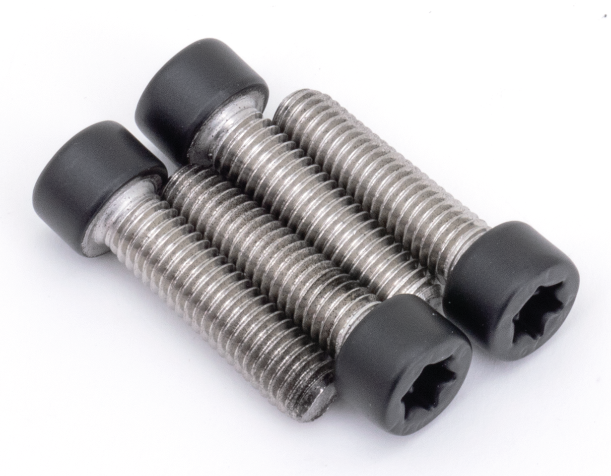 BLACK STAINLESS STEEL HANDLEBAR TOP CLAMP SCREW - view 1