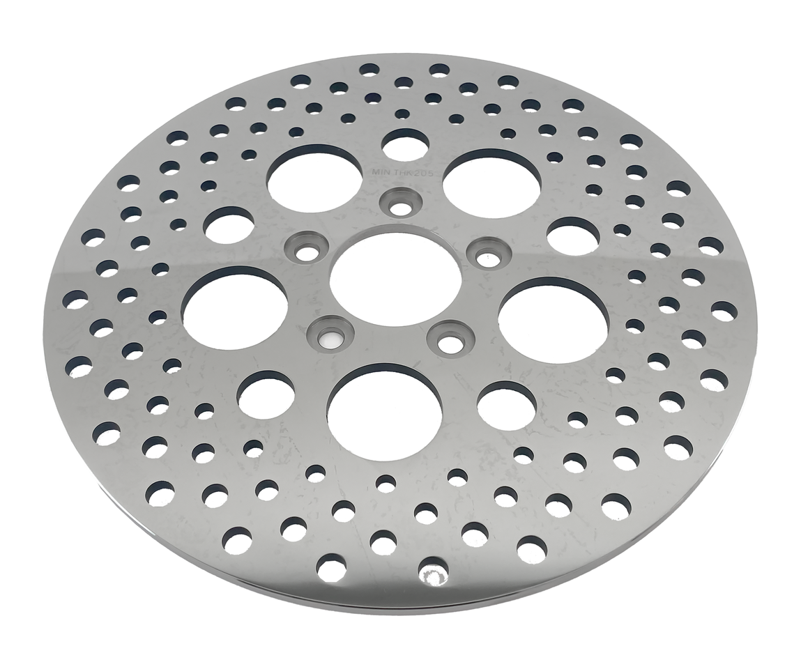 POLISHED AND DRILLED STAINLESS STEEL DISC BRAKE ROTORS - view 1 Main image