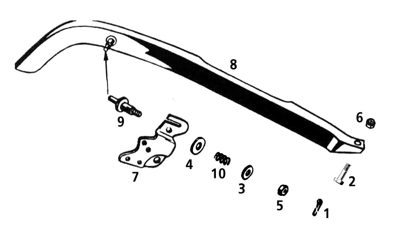 REAR CHAIN GUARD FOR 45CI SOLO - view 1 Main image