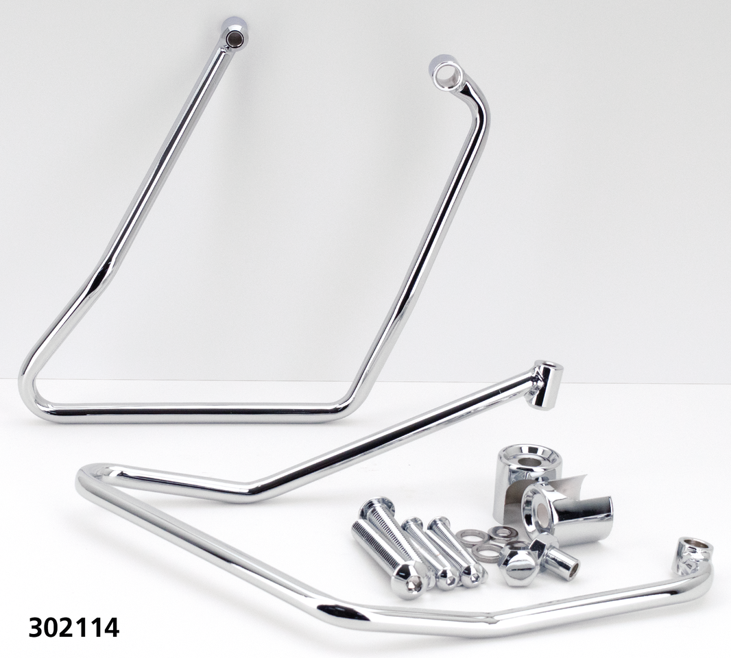 CHROME SADDLEBAG SUPPORTS - view 3