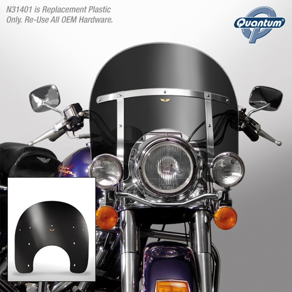 NATIONAL CYCLE REPLACEMENT WINDSHIELD FOR ROAD KING - view 1