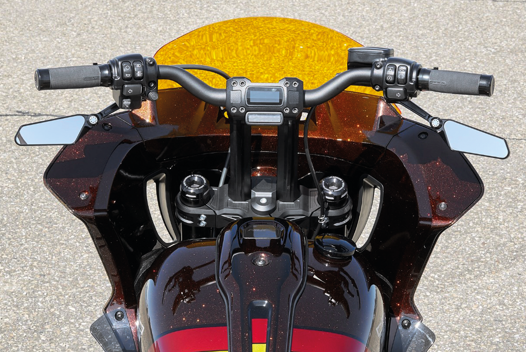 RICK'S "PERFORMANCE 2" UPPER TRIPLE TREE CLAMP FOR SOFTAIL LOW RIDER - view 2