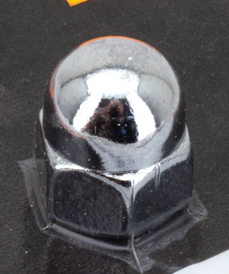 COLONY ROUND TOP CHROME ACORN NUTS - view 1 Main image