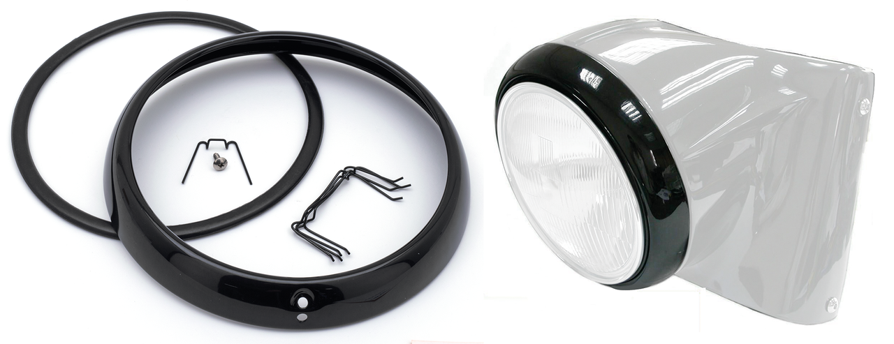 1960-1984 FL STYLE HEADLIGHT TRIM RING Secondary image