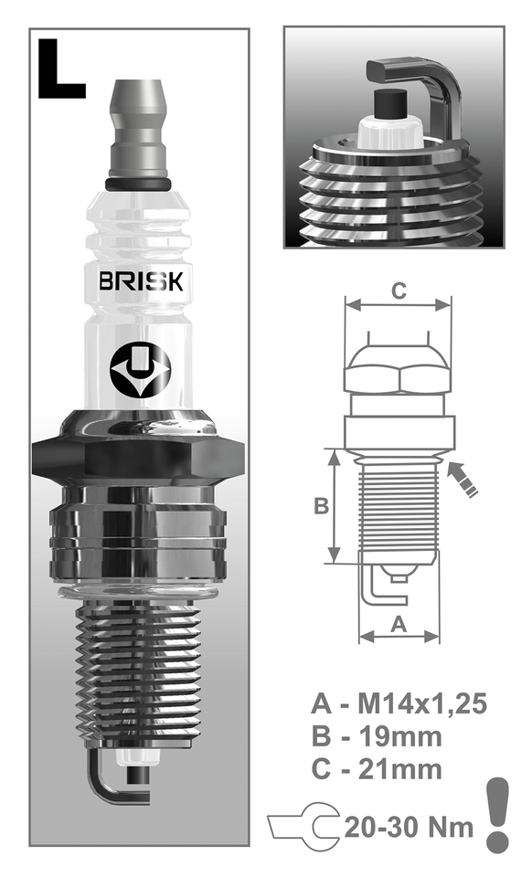 BRISK SPARK PLUGS - view 1 Main image