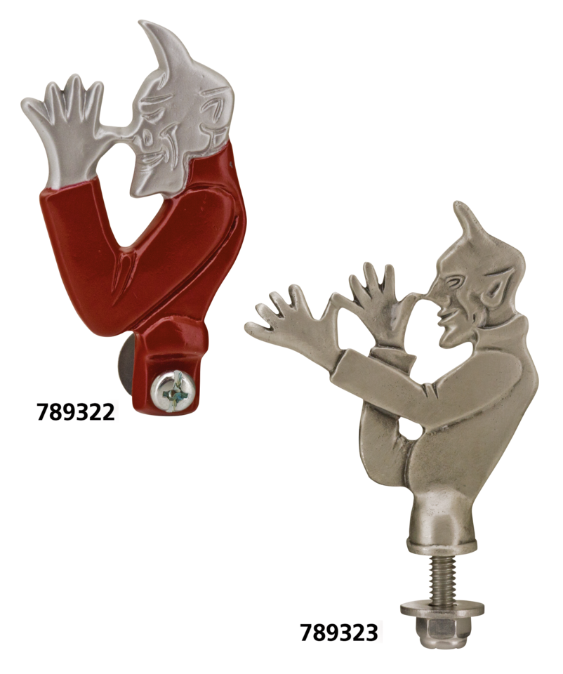 DEVIL LICENSE PLATE TOPPERS & FENDER ORNAMENTS - view 2