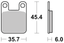 BRAKE PADS FOR AFTER MARKET CALIPERS - view 1