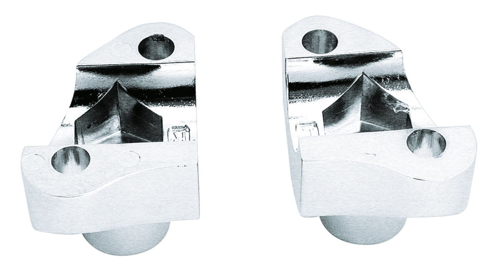 CHROME SHORTY HANDLEBAR RISERS - view 2