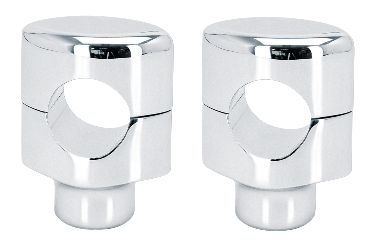 BILLET ALUMINUM HANDLEBAR RISERS FOR USE WITH 1 1/2" HANDLEBARS - view 2