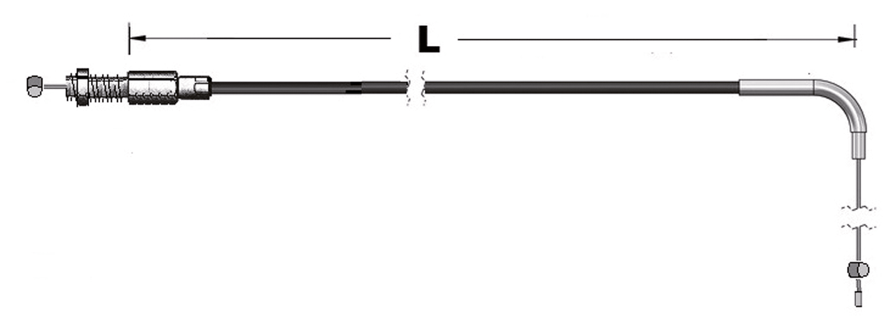 THROTTLE AND IDLE CABLES FOR USE WITH MIKUNI HSR CARBURETORS ON 1997 TO PRESENT BUELL MODELS - view 1